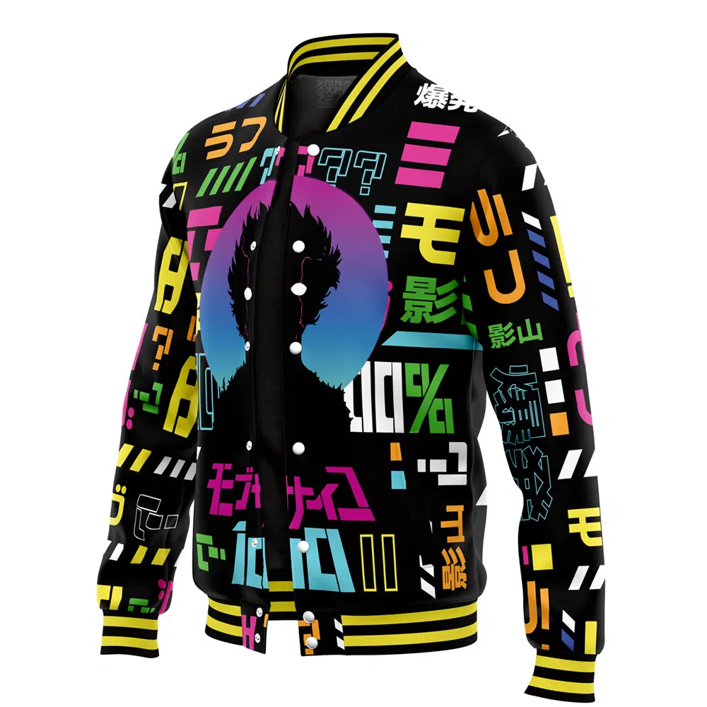 Shigeo Kageyama Mob Psycho 100 Varsity Jacket - Image 3