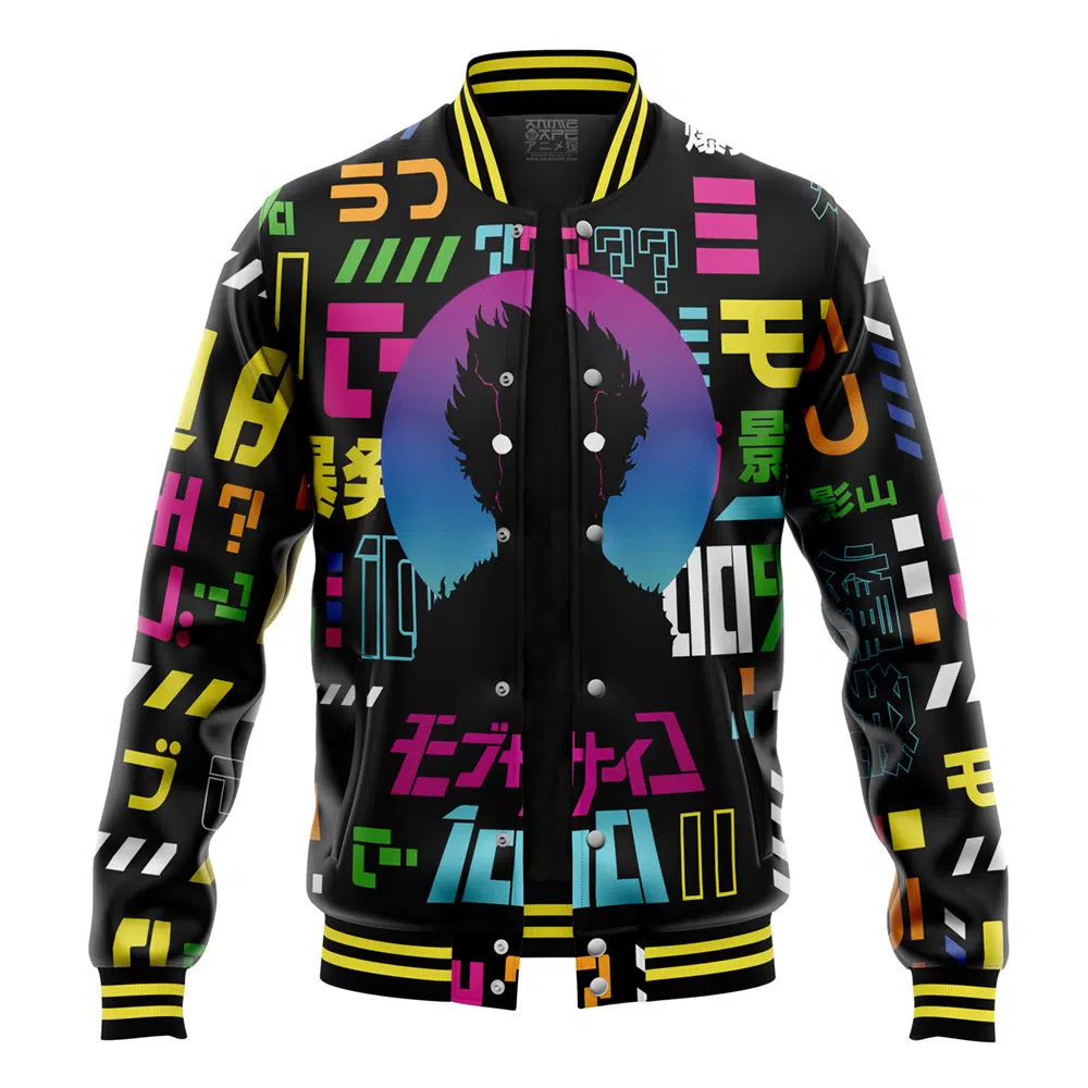 Shigeo Kageyama Mob Psycho 100 Varsity Jacket - Image 4