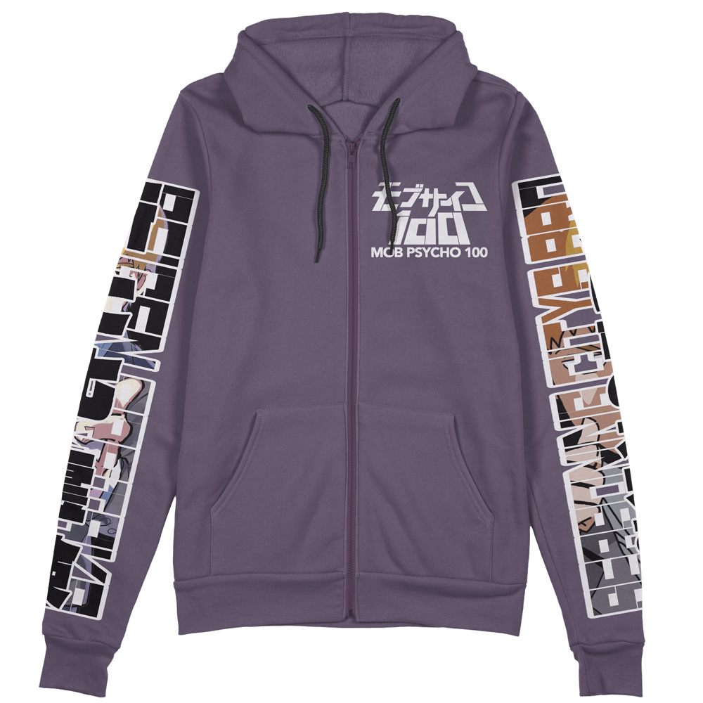 Reigen Arataka Mob Psycho 100 Streetwear Zip Hoodie Jacket - Image 2
